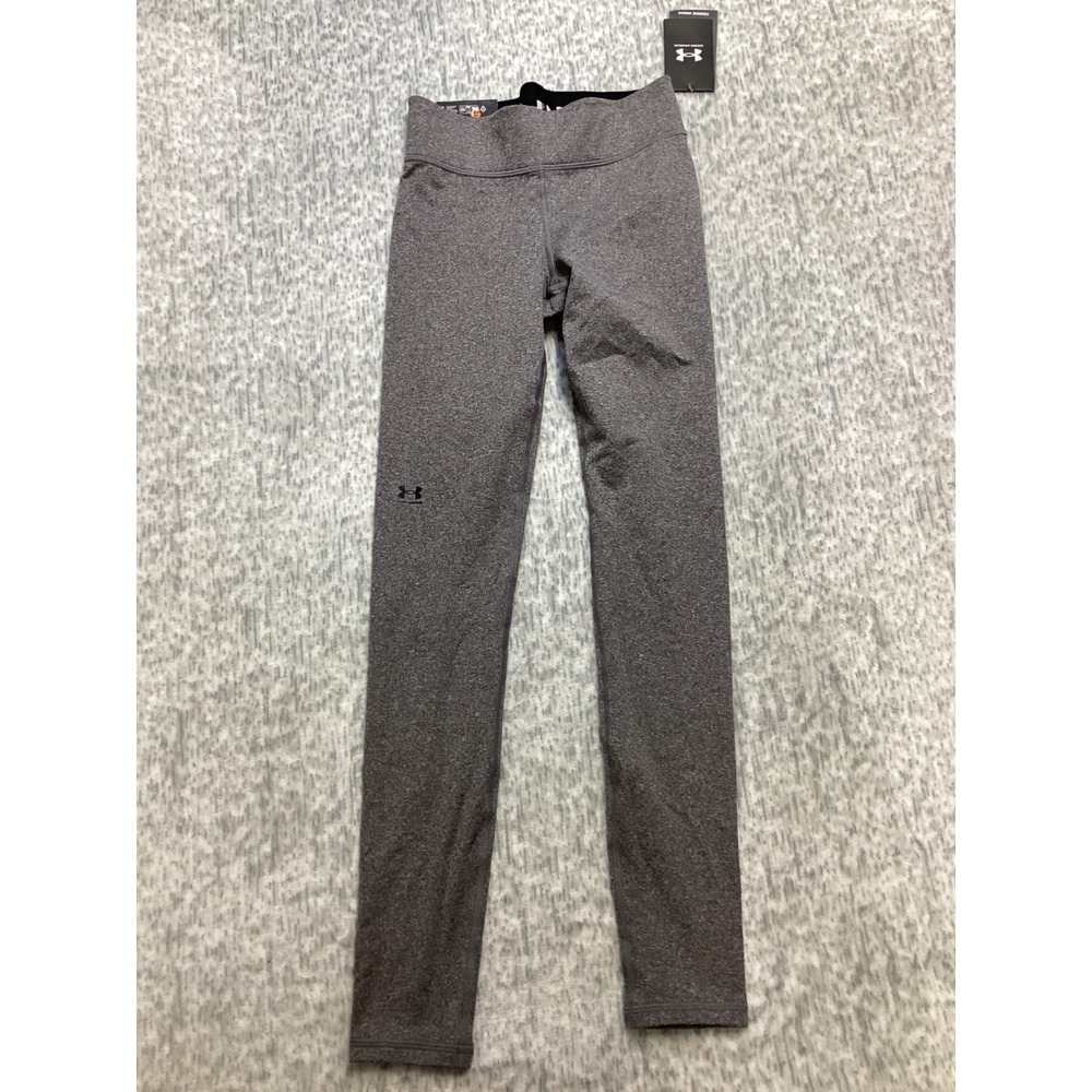 Under Armour ColdGear Authentics Compression Leggings Gray 1368700 Womens XS